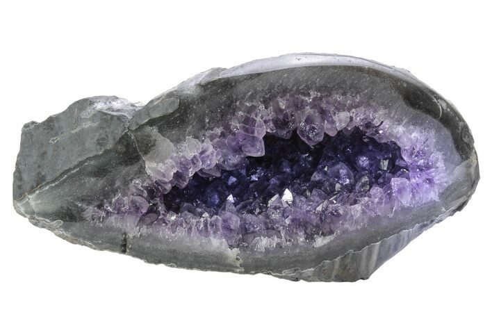 Purple Amethyst Geode with Polished Face - Uruguay #233684